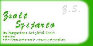 zsolt szijarto business card