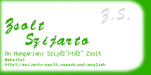 zsolt szijarto business card